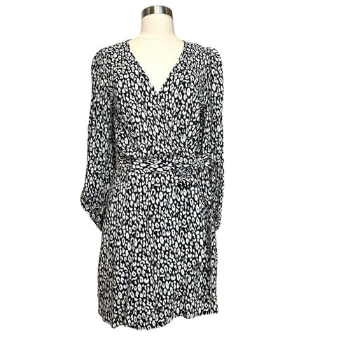 Black & White Leopard Dress - M