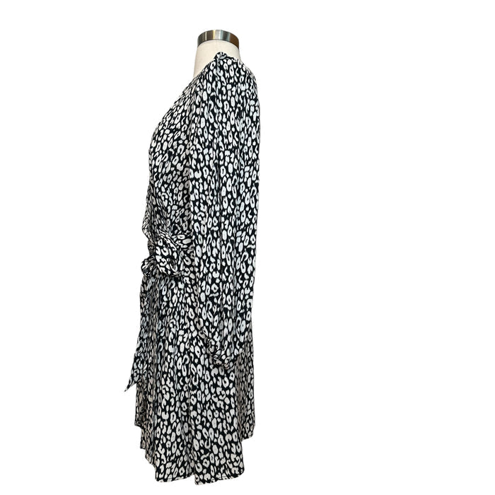 Black & White Leopard Dress - M