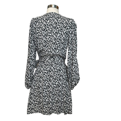 Black & White Leopard Dress - M