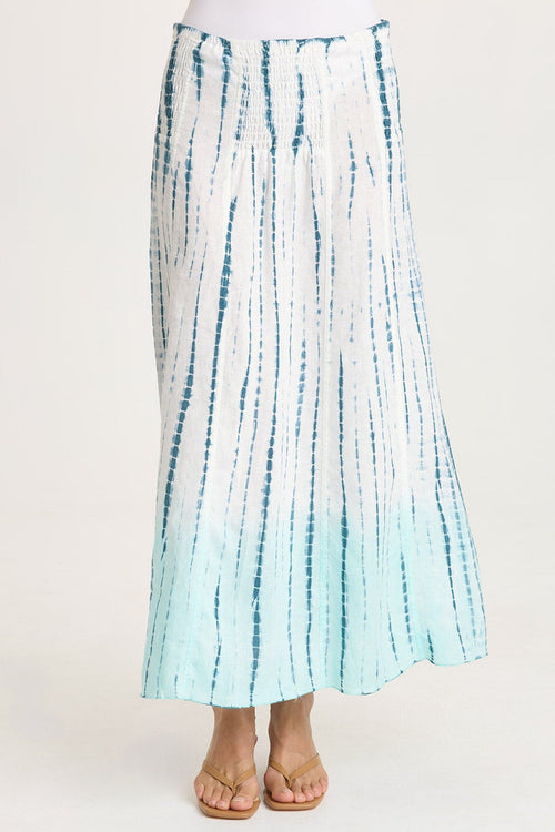 XCVI Blake Linen Smocked Skirt/Dress