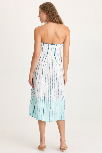 XCVI Blake Linen Smocked Skirt/Dress
