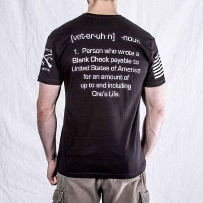 Blank Check Men’s Veteran T by Grunt Style - Mens Shirts