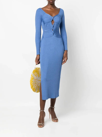 Blue Long Dress - L