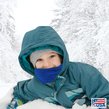 Protect yourself from the cold & wind with this great neck layer! Look good and protect your neck and face from the cold and wind with a super soft Neck Gaiter made in the USA by AdventureUs in Washburn Wisconsin.  Made with high quality, pill-resistant Micro Fleece to keep you warm and dry during cold weather and winter adventures. Neck warmers are a must-have addition to your cold weather layers.