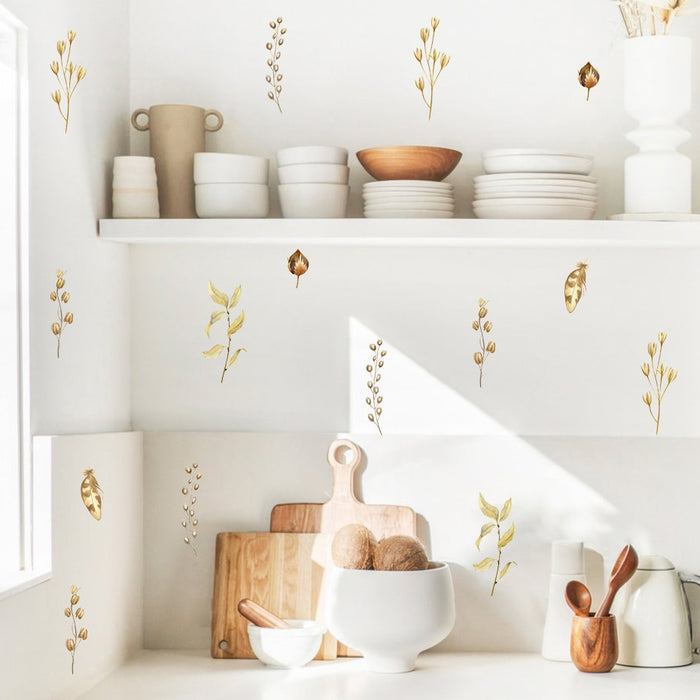 Bohemian Wall Decal Dry Seed Pods