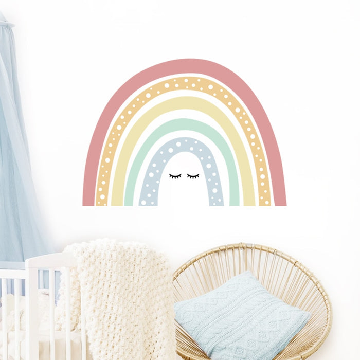 Boho Wall Decal Rainbow with Eye