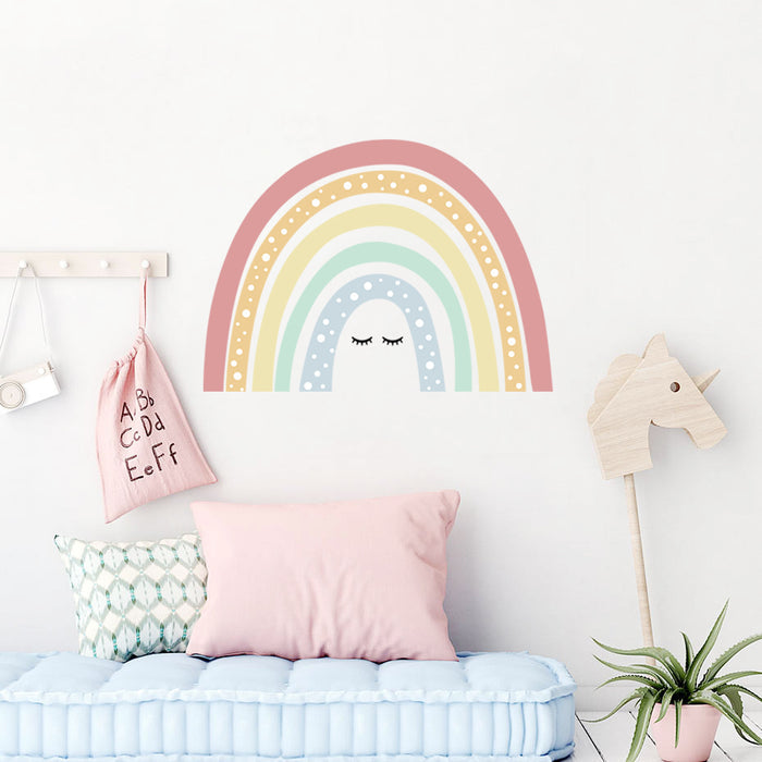 Boho Wall Decal Rainbow with Eye