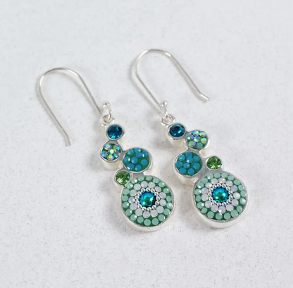 Bold Geometric Round Earrings