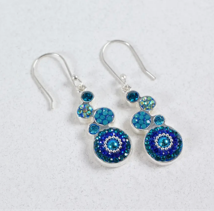 Bold Geometric Round Earrings
