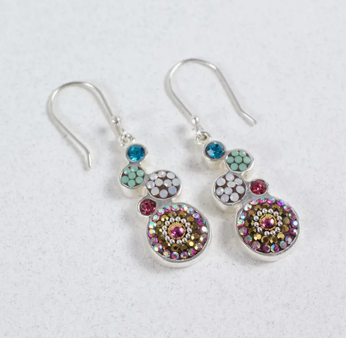 Bold Geometric Round Earrings