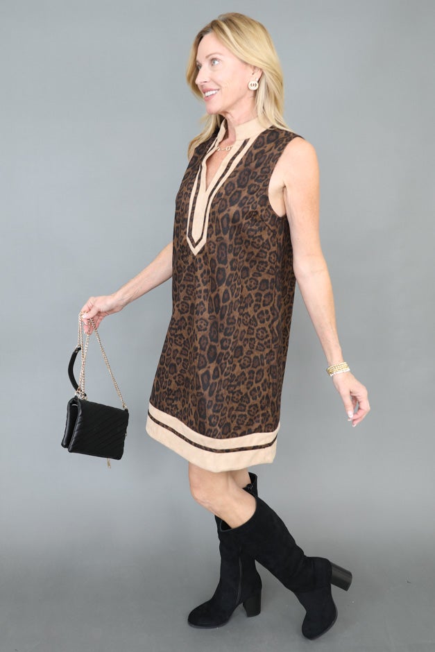 Bold Intent Leopard Shift Dress
