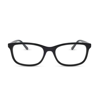 diff eyewear featuring the bradford rectangle prescription glasses with a black frame front view