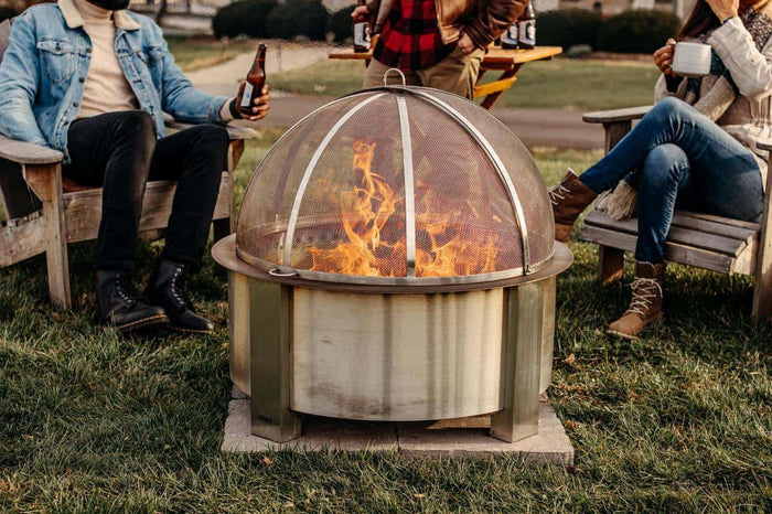 Breeo Spark Screen on an X30 firepit