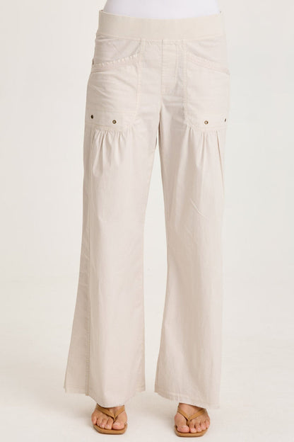 XCVI Brently Poplin Wide Leg Pant