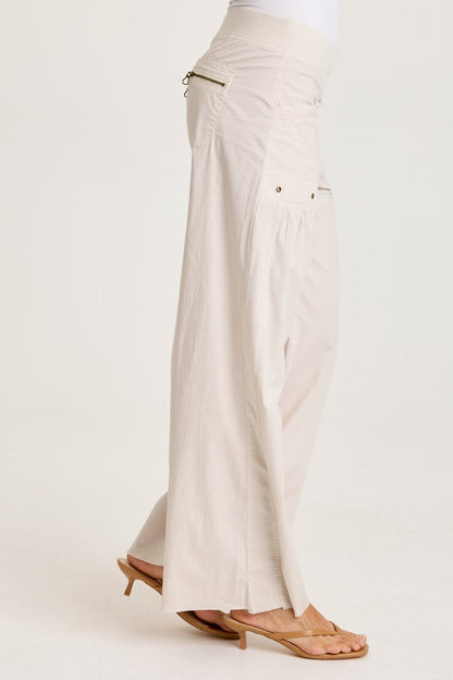 XCVI Brently Poplin Wide Leg Pant