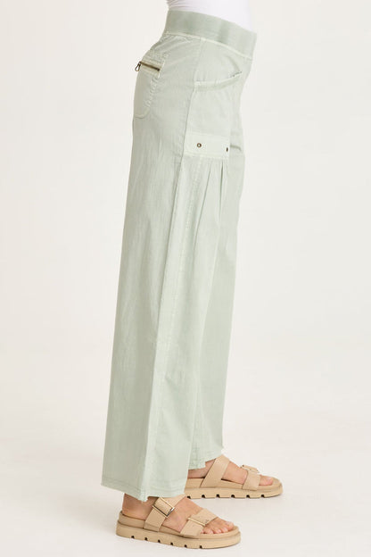 XCVI Brently Poplin Wide Leg Pant
