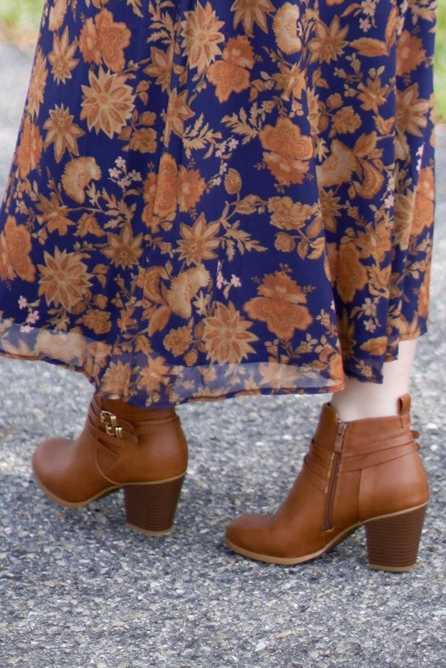 Buckle Up Side Zipper Bootie