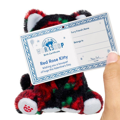 Build-A-Bear Mini Beans® Red Rose Kitty Stuffed Animal