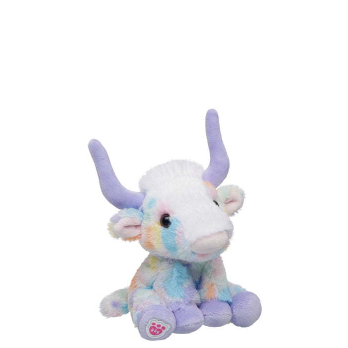 Build-A-Bear Mini Beans Spring Pastures Longhorn Stuffed Animal
