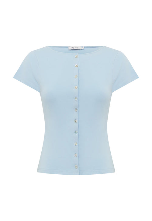 Button-Through Tee Cielo