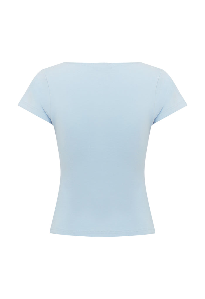 Button-Through Tee Cielo