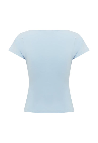 Button-Through Tee Cielo