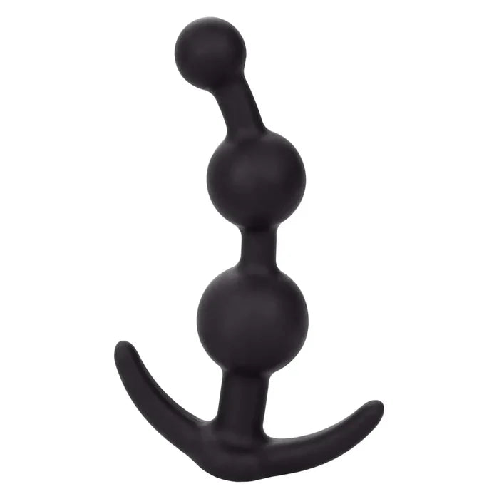CalExotics® CalExotics Booty Call Beads - Premium Silicone Anal with EZ Pull Handle Black