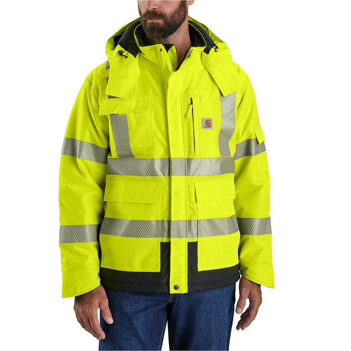 Carhartt Men's HV Sherwood Class 3 Jacket Jackets & Coats Carhartt Brite Lime 2XL Reg