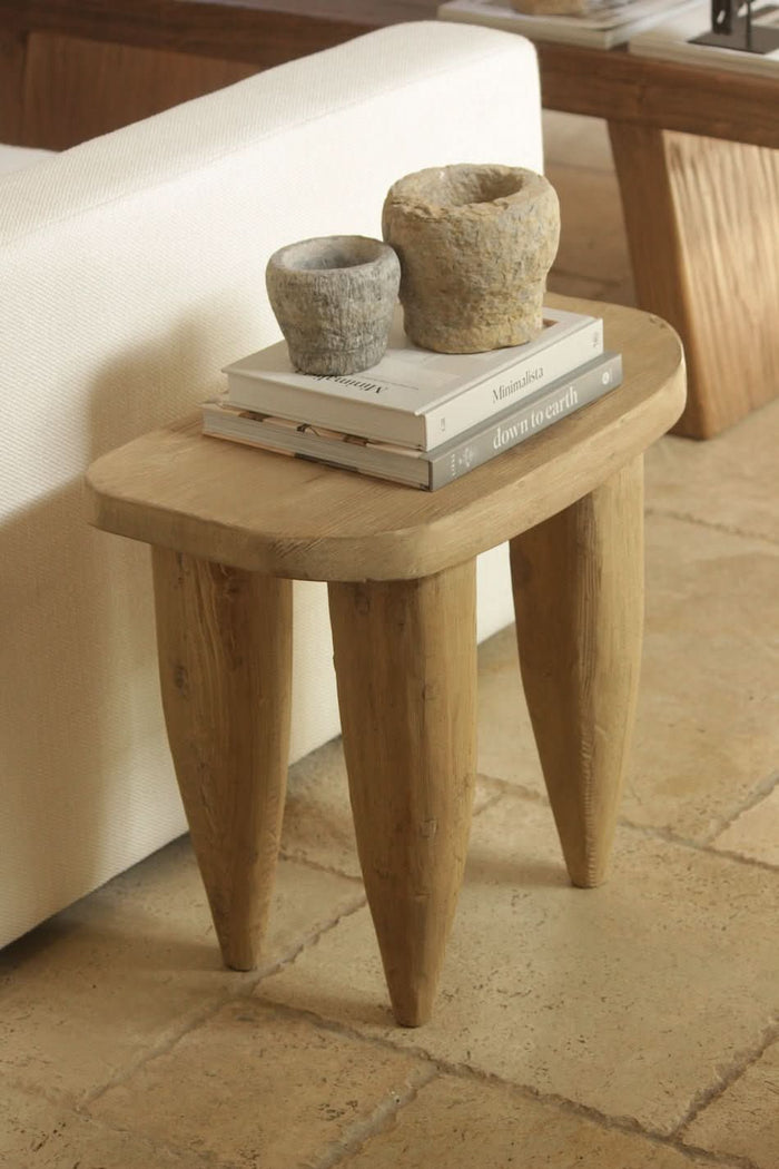 Carved Stone Mortar Bowl - lifestyle in interior setting