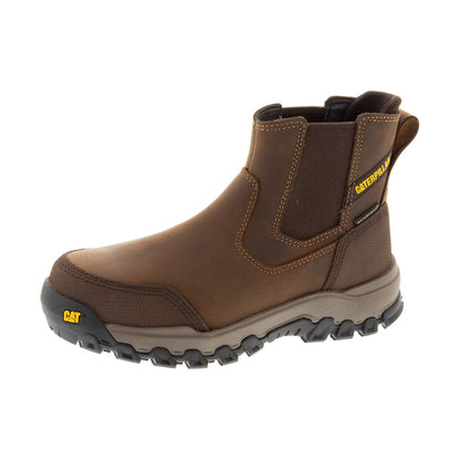 CAT Men's Threshold Rebound Chelsea Waterproof Steel Toe Work Boot Work Boots CAT
