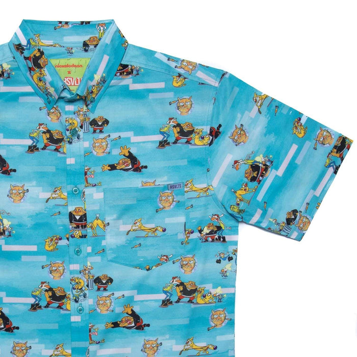 RSVLTS XS Nickelodeon Short Sleeve Shirt CatDog "Greaser Dogs" – KUNUFLEX Short Sleeve Shirt