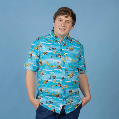 RSVLTS Nickelodeon Short Sleeve Shirt CatDog "Greaser Dogs" – KUNUFLEX Short Sleeve Shirt