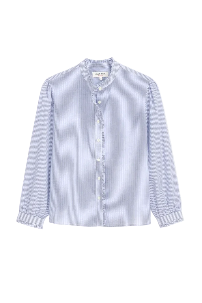 Chantilly Striped Ruffle Shirt