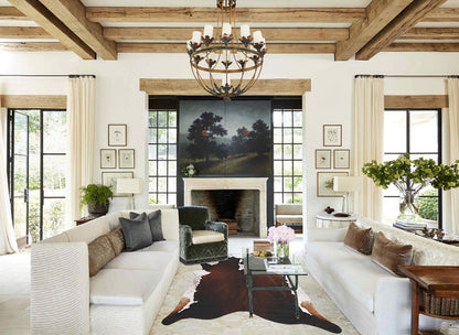 Chocolate and White Cowhide Rug #B10579