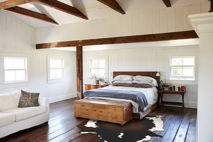 Chocolate and White Cowhide Rug #B10751