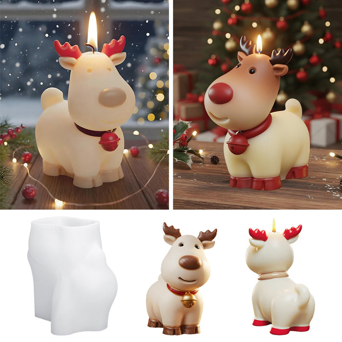 Christmas Bells Elk Ornaments Decorations Resin Molds