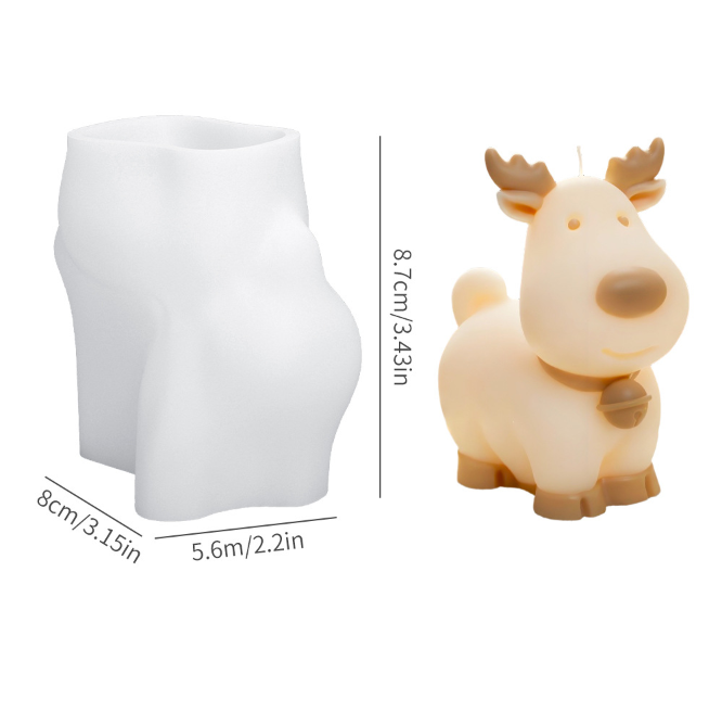 Christmas Bells Elk Ornaments Decorations Resin Molds