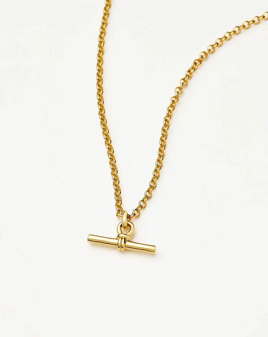 Chunky T-Bar Chain Necklace | 18ct Gold Plated Necklaces Missoma