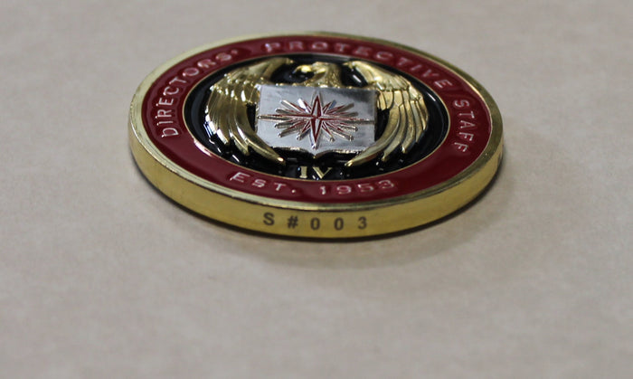 CIA Director's Protective Staff Serial Numbered Challenge Coin