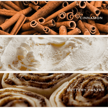 Cinnamon Rolls Soy Candle - Tinted Glass Jar - 12 oz - Sweet Water Decor - Candles