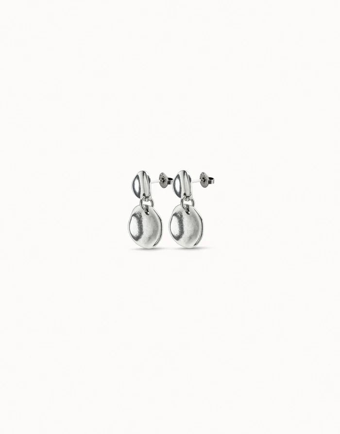 Circle drop earrings