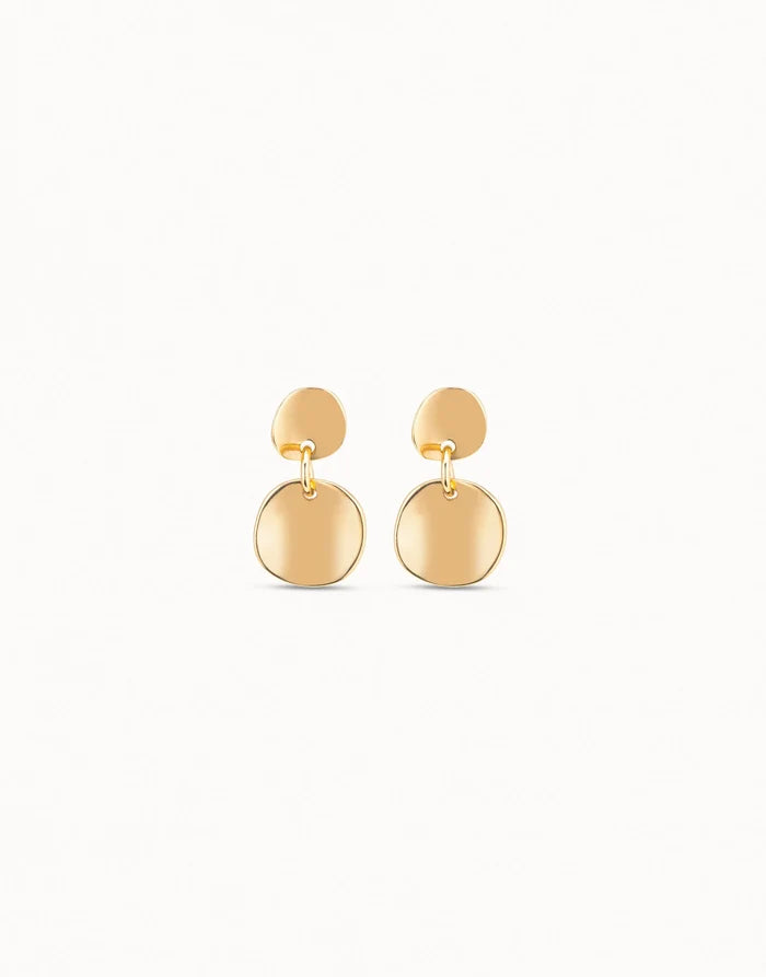 Circle drop earrings