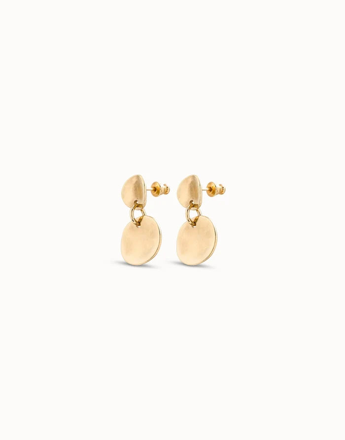 Circle drop earrings