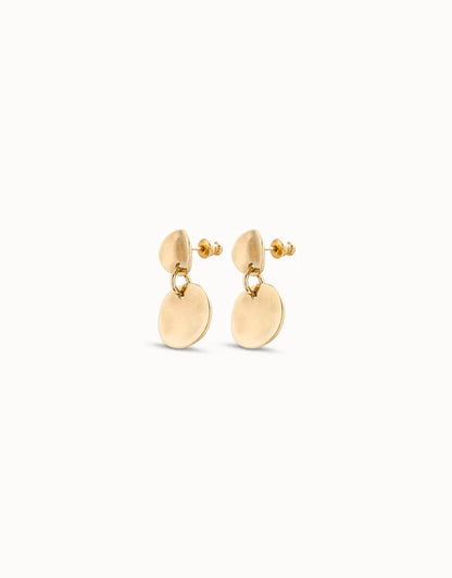 Circle drop earrings