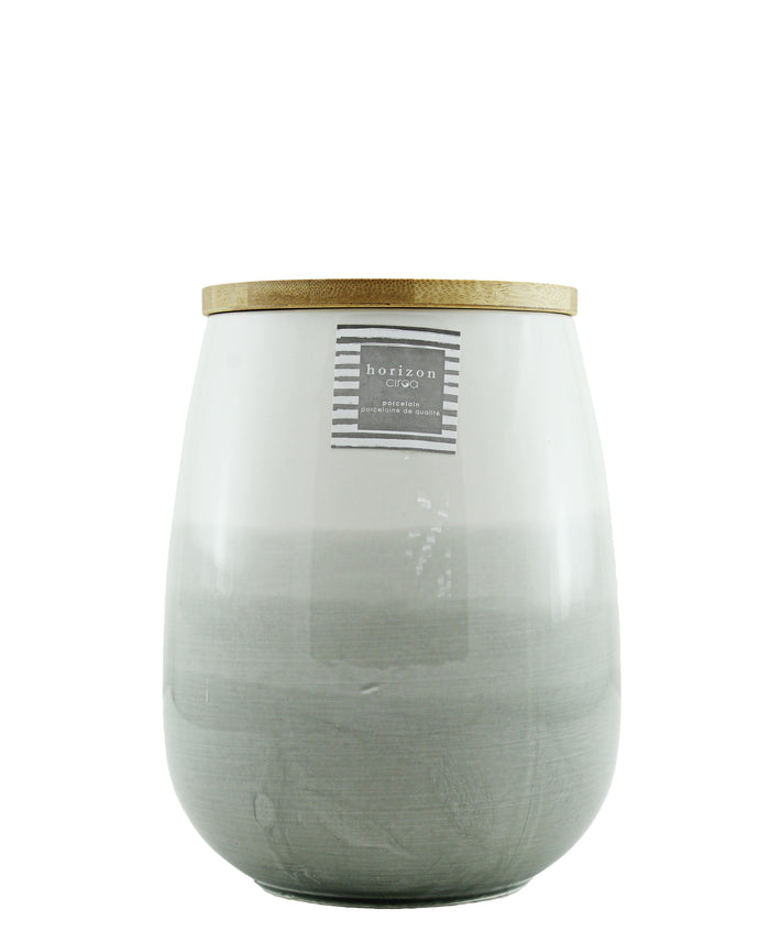 Ciroa Horizon Porcelain Canister with Lid Large
