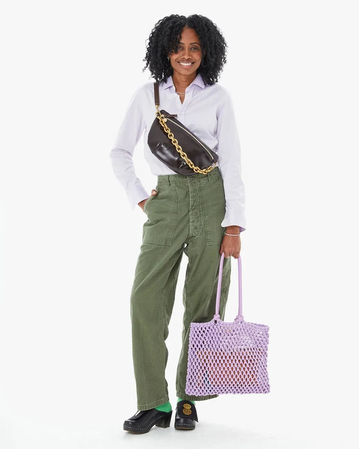 Clare V Shortie Strap - Oversize Metal Link, Multiple Options