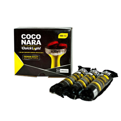 CocoNara QuickLight Charcoal (100 Pieces)