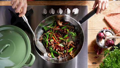 Conical Deluxe wok 30 cm met wokgerecht