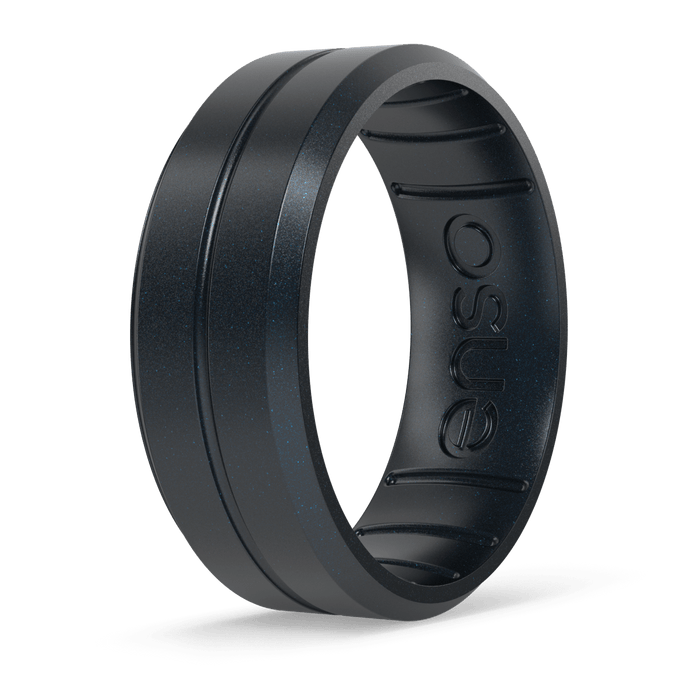 Elements Contour Silicone Ring - Black Pearl
