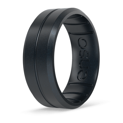 Elements Contour Silicone Ring - Black Pearl